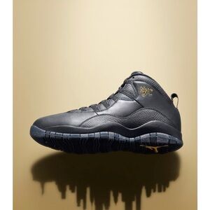 Jordan NYC Black and Gold Sneakers